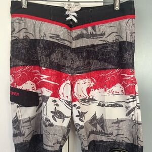 Quiksilver Eddie Aikau Board Shorts in Waimea Bay Hawaii